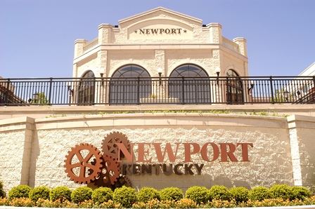 Newport Sign at Newport on the Levee